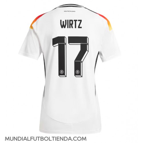 Camiseta Alemania Florian Wirtz #17 Primera Equipación Replica Eurocopa 2024 mangas cortas